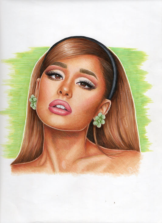 Ariana Grande #3 - 9x12in Drawing