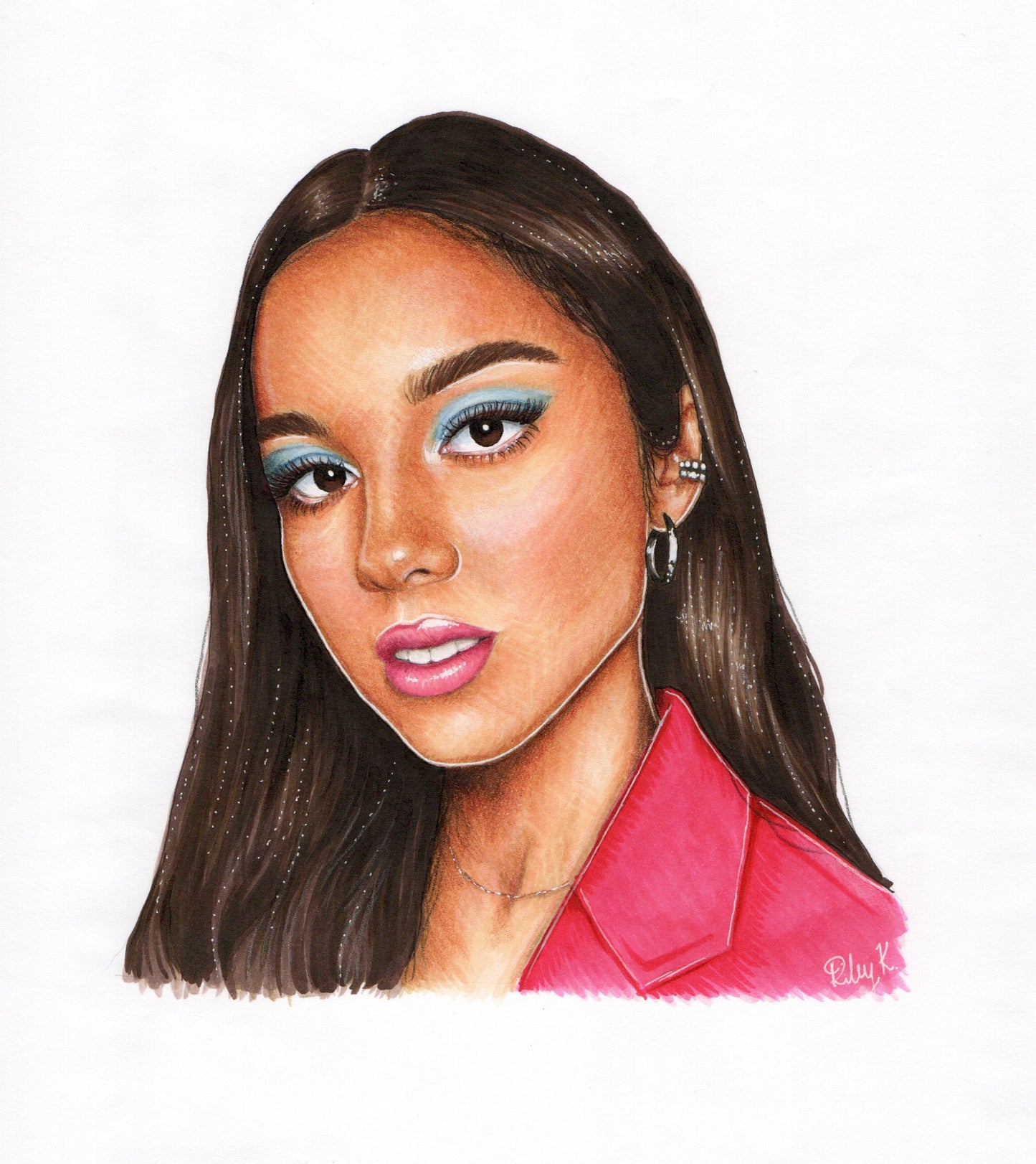 Olivia Rodrigo - 8.27x11.69in Drawing