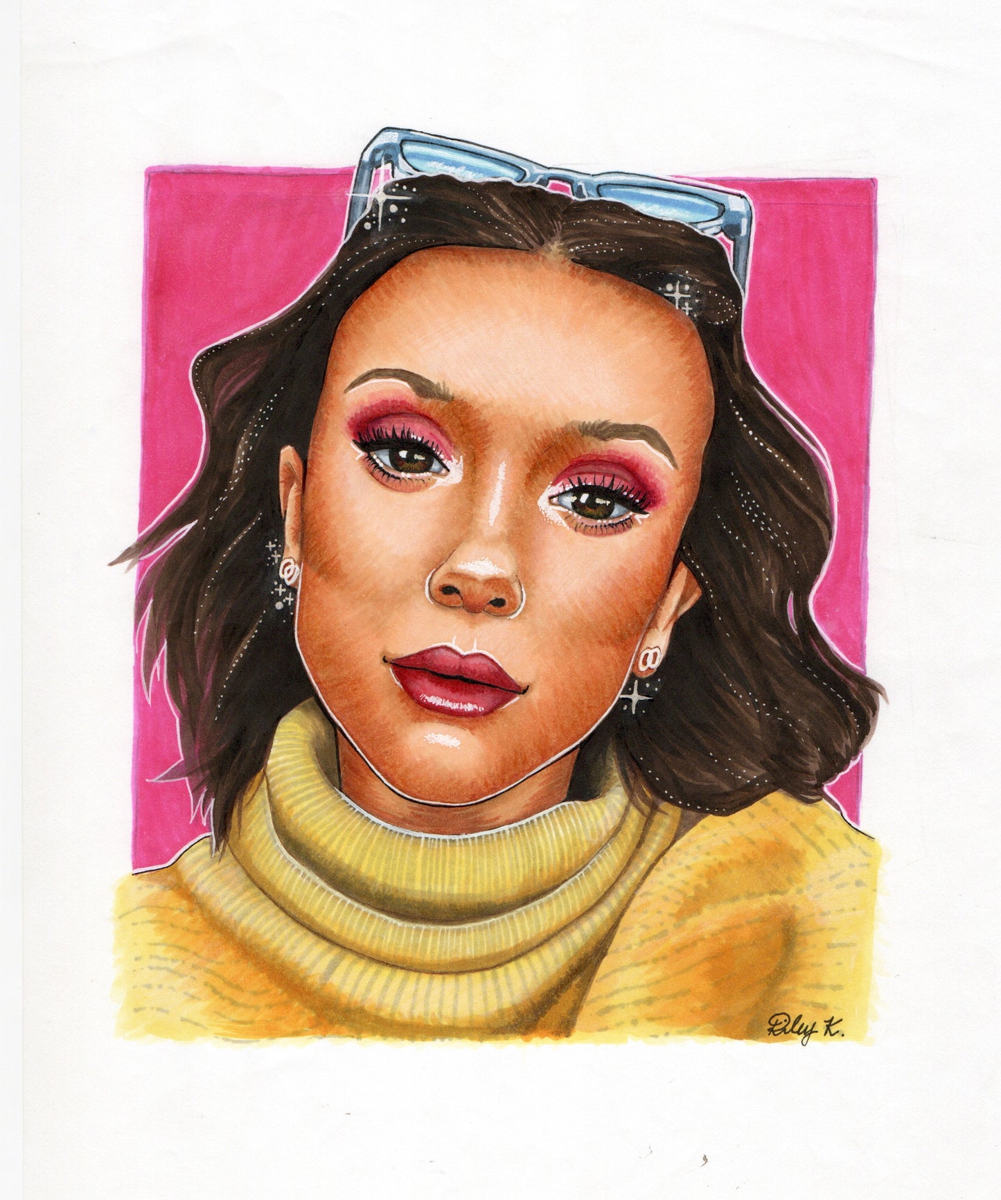 Millie Bobby Brown - 8.27x11.69in Drawing