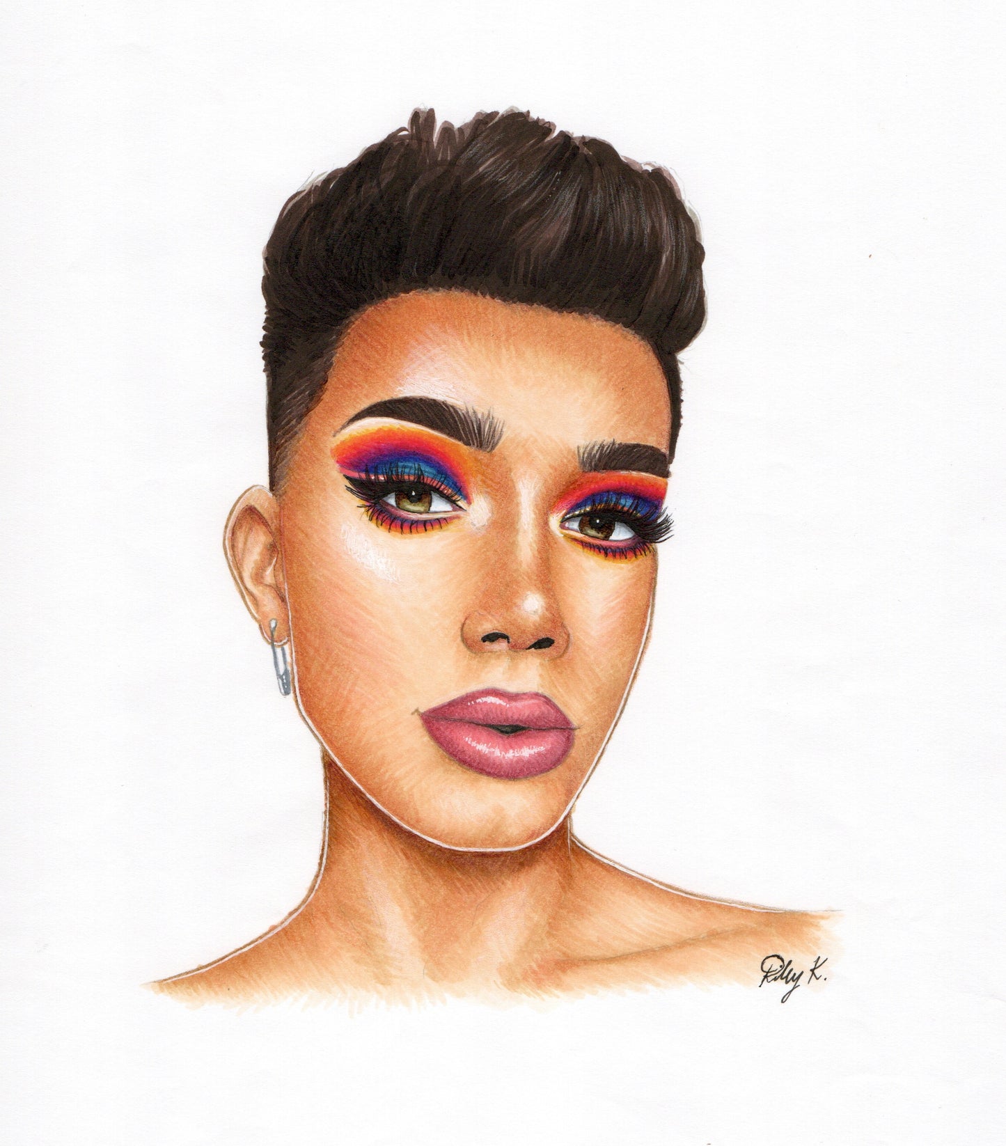 James Charles #2 - 8.27x11.69in Drawing