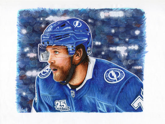 #GoBolts Victor Hedman - 8.27x11.69in Drawing