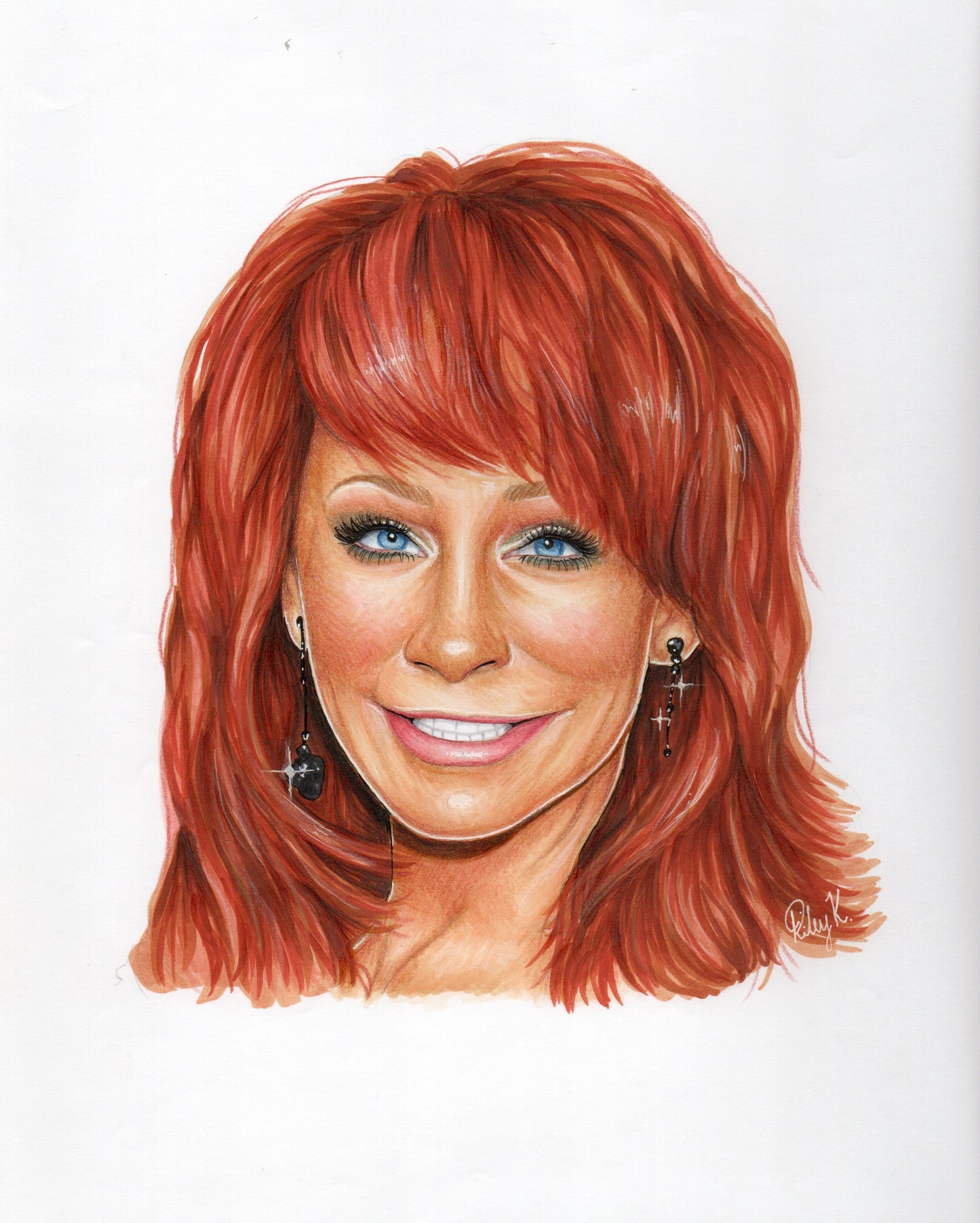 Reba McEntire -9x12in Drawing