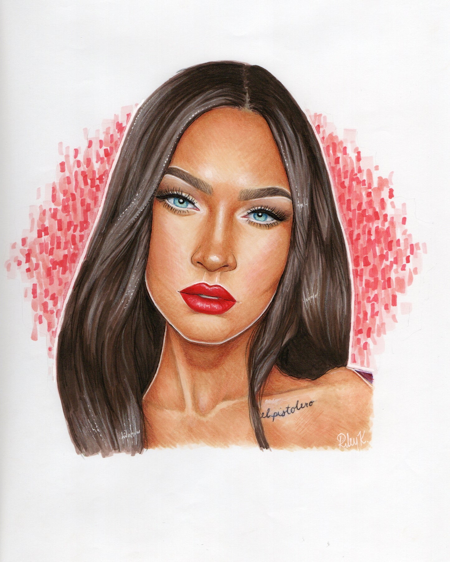 Megan Fox #2 - 9x12in Drawing