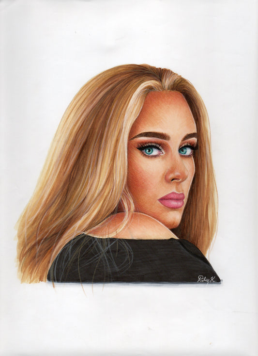 Adele - 9x12in Drawing