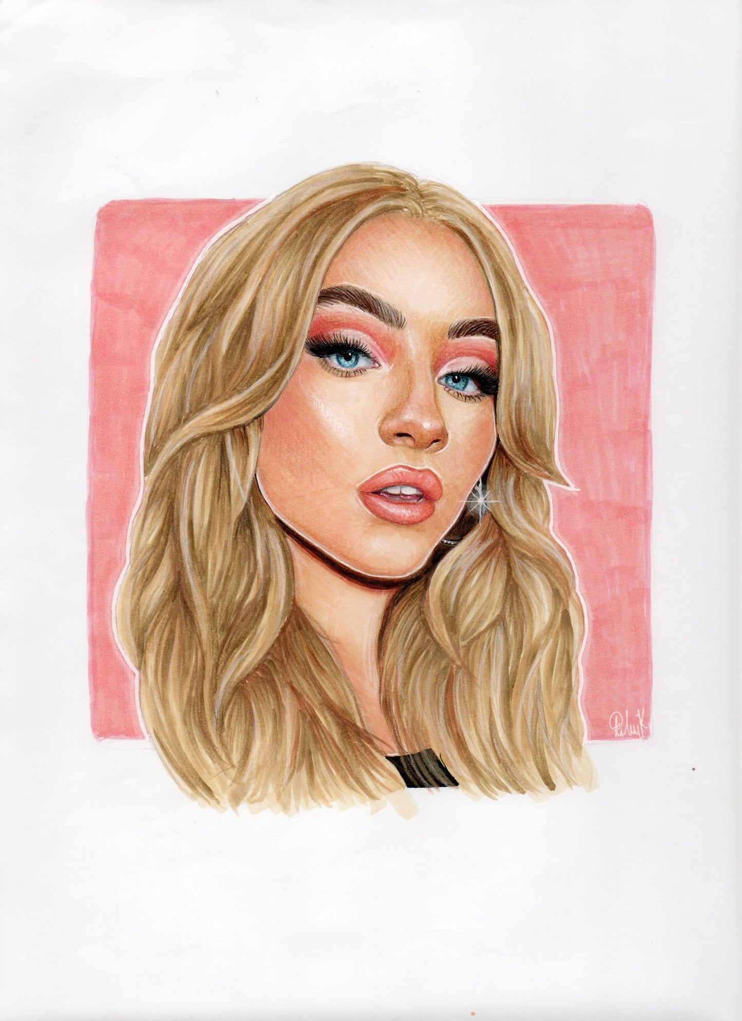 Sabrina Carpenter - 9x12in Drawing