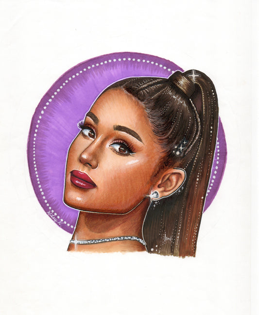 Ariana Grande #1 - 8.27x11.69in Drawing