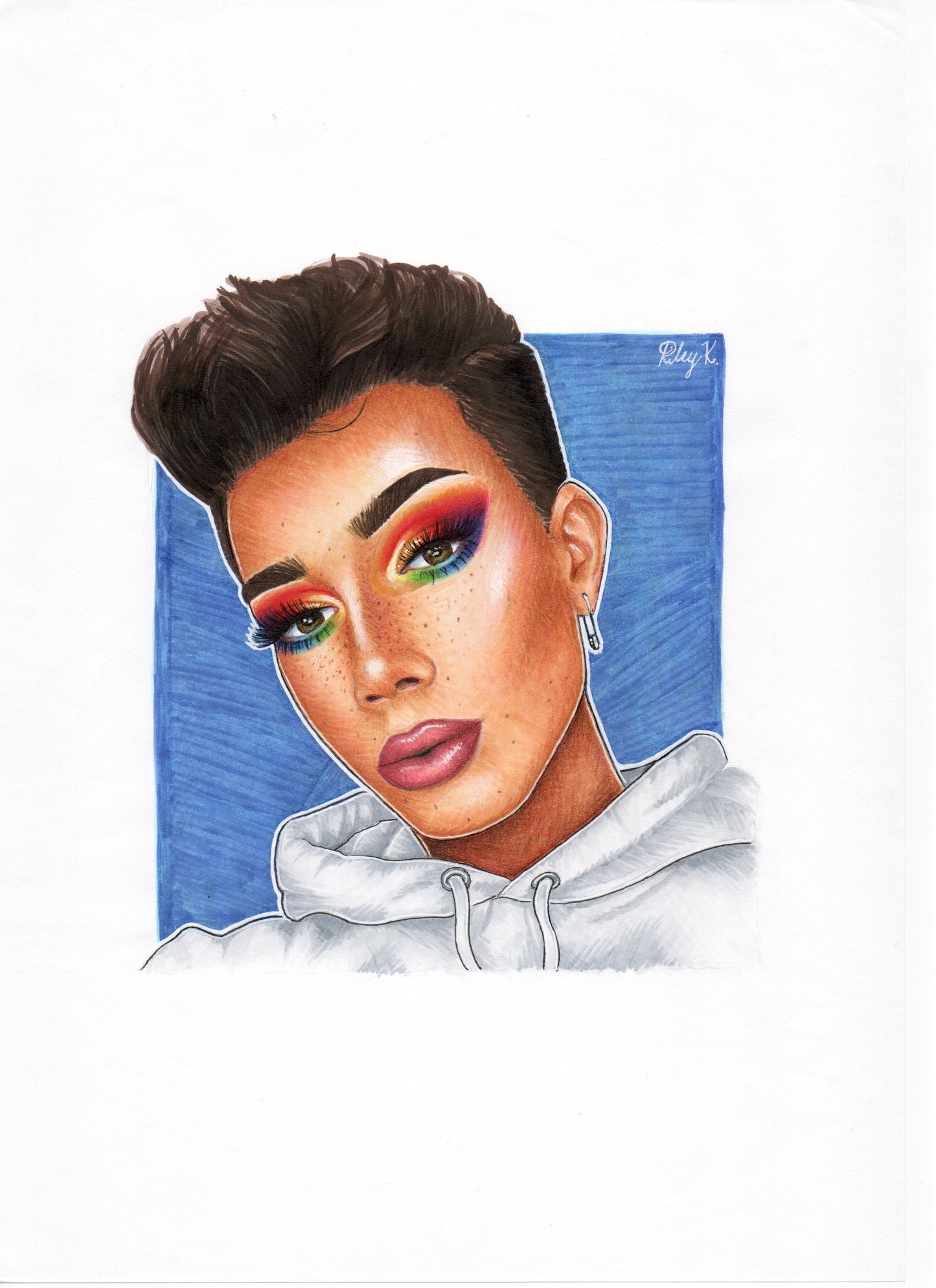 James Charles #1 - 8.27x11.69in Drawing